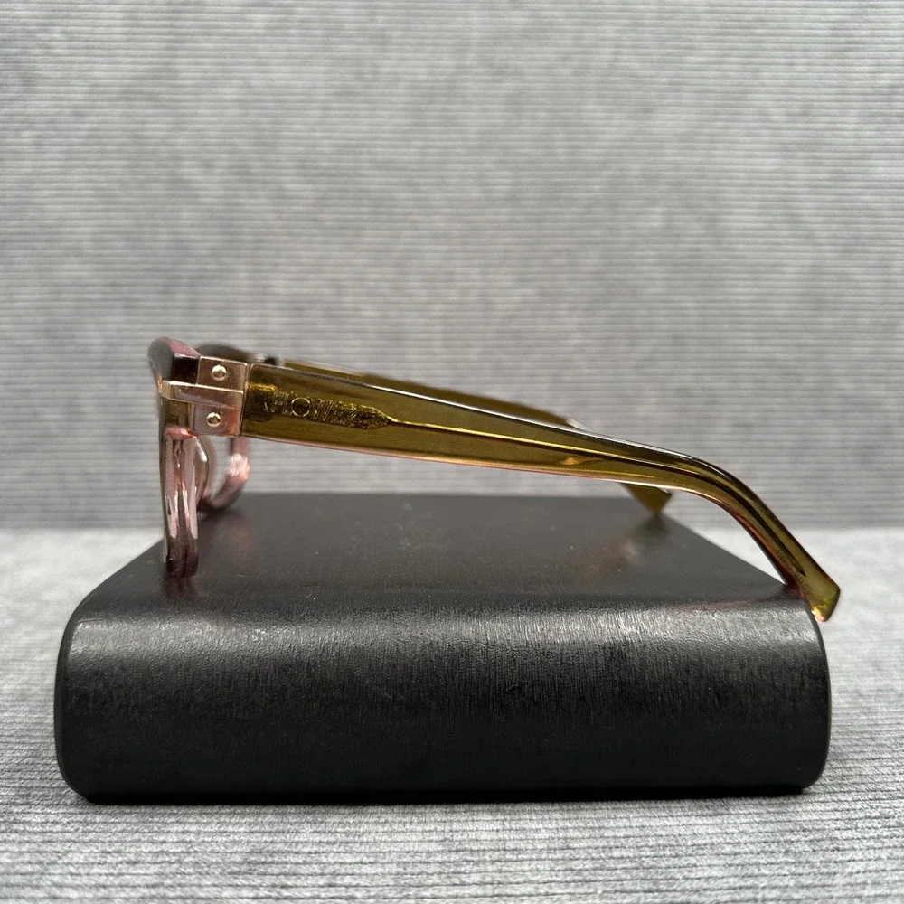Flower by Drew Barrymore Holly 1002‎ Olive Green Pink Cat Eye Y2K Eyeglasses Vtg